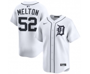 Men's Detroit Tigers #52 Troy Melton White 2024 Home Limited Stitched Baseball Jersey
