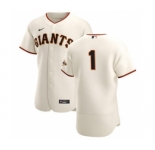 Men's Nike San Francisco Giants #1 Mauricio Dubon Cream Home 2020 Authentic Player Baseball Jersey