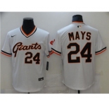 Men's Nike San Francisco Giants #24 Willie Mays White Cool Base Stitched Baseball Jersey