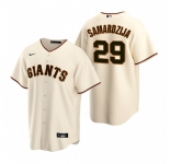 Men's Nike San Francisco Giants #29 Jeff Samardzija Cream Home Stitched Baseball Jersey