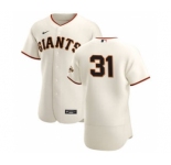 Men's Nike San Francisco Giants #31 Tyler Anderson Cream Home 2020 Authentic Player Baseball Jersey