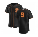 Men's Nike San Francisco Giants #9 Brandon Belt Black Alternate 2020 Authentic Player Baseball Jersey
