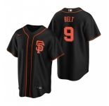 Men's Nike San Francisco Giants #9 Brandon Belt Black Alternate Stitched Baseball Jersey