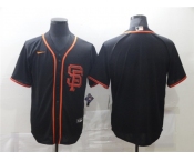 Men's Nike San Francisco Giants Blank Authentic Black Alternate Cool Base Baseball Jersey