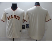 Men's Nike San Francisco Giants Blank Authentic Cream Alternate Cool Base Baseball Jersey