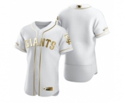 Men's Nike San Francisco Giants Blank White 2020 Authentic Golden Edition Baseball Jersey
