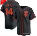 Men's San Francisco Giants #14 Patrick Bailey Black 2024 Black AlternateLimited Stitched Baseball Jersey