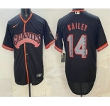 Men's San Francisco Giants #14 Patrick Bailey Black 2026 Alternate Stadium Stitched Jersey