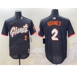 Men's San Francisco Giants #2 Willy Adames Anthracite 2025 City Connect Limited Stitched Baseball Jersey