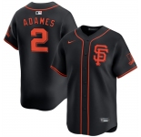 Men's San Francisco Giants #2 Willy Adames Black 2024 Black AlternateLimited Stitched Baseball Jersey