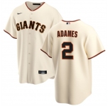 Men's San Francisco Giants #2 Willy Adames Cream Cool Base Stitched Baseball Jersey