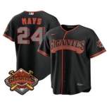 Men's San Francisco Giants #24 Willie Mays Black 2026 Alternate Stadium Stitched Jersey