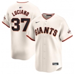 Men's San Francisco Giants #37 Marco Luciano Cream Cool Base Stitched Baseball Jersey