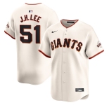 Men's San Francisco Giants #51 Jung Hoo Lee Cream Home Nike Limited Jersey