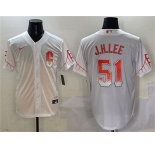 Men's San Francisco Giants #51 Jung Hoo Lee White City Connect Cool Base Stitched Baseball Jersey