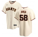 Men's San Francisco Giants #58 Nick Avila Cream Cool Base Stitched Baseball Jersey