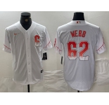 Men's San Francisco Giants #62 Logan Webb White City Connect Stitched Cool Base Nike Jersey