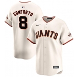 Men's San Francisco Giants #8 Michael Conforto Cream Cool Base Stitched Baseball Jersey