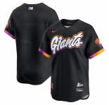 Men's San Francisco Giants Blank Anthracite 2025 City Connect Limited Stitched Baseball Jersey