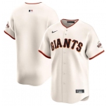 Men's San Francisco Giants Blank Cream Home Limited Stitched Baseball Jersey