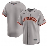 Men's San Francisco Giants Blank Gray Away Limited Stitched Baseball Jersey