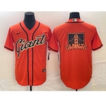 Men's San Francisco Giants Orange Team Big Logo Cool Base Stitched Baseball Jersey