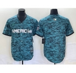 Men's Los Angeles Angels Blank Teal 2023 All Star Cool Base Stitched Jersey