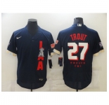 Men's Los Angeles Angels of Anaheim #27 Mike Trout Nike Navy 2021 All-Star Game Replica Player Jersey