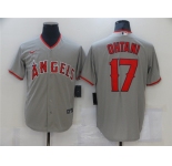 Men's Nike Los Angeles Angels #17 Shohei Ohtani Gray Road Stitched Baseball Jersey