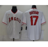 Men's Nike Los Angeles Angels #17 Shohei Ohtani White Home Stitched Baseball Jersey