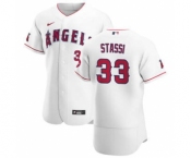 Men's Nike Los Angeles Angels #33 Max Stassi White Home 2020 Authentic Player Baseball Jersey