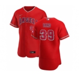 Men's Nike Los Angeles Angels #39 Luke Bard Red Alternate 2020 Authentic Player Baseball Jersey