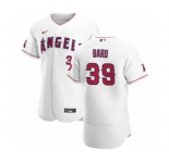 Men's Nike Los Angeles Angels #39 Luke Bard White Home 2020 Authentic Player Baseball Jersey