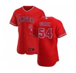 Men's Nike Los Angeles Angels #54 Jose Suarez Red Alternate 2020 Authentic Player Baseball Jersey