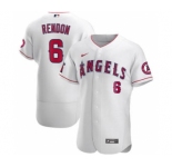 Men's Nike Los Angeles Angels #6 Anthony Rendon White Authentic Player Baseball Jersey