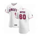 Men's Nike Los Angeles Angels #60 Mike Mayers White Home 2020 Authentic Player Baseball Jersey