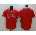 Men's Nike Los Angeles Angels Blank Red Alternate Stitched Baseball Jersey