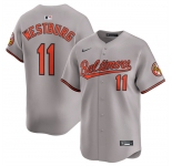 Men's Baltimore Orioles #11 Jordan Westburg Gray 2025 Limited Cool Base Stitched Baseball Jersey