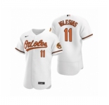 Men's Baltimore Orioles #11 Jose Iglesias Nike White Authentic 2020 Home Jersey