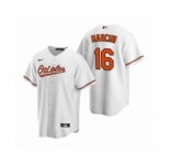 Men's Baltimore Orioles #16 Trey Mancini Nike White 2020 Replica Home Jersey
