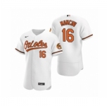 Men's Baltimore Orioles #16 Trey Mancini Nike White Authentic 2020 Home Jersey
