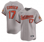 Men's Baltimore Orioles #17 Colton Cowser Gray 2025 Limited Stitched Baseball Jersey