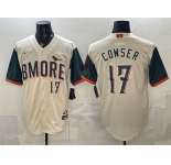 Men's Baltimore Orioles #17 Colton Cowser Natural 2026 City Connect Stadium Stitched Baseball Jersey