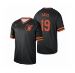 Men's Baltimore Orioles #19 Chris Davis Black Cooperstown Collection Legend Jersey