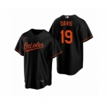 Men's Baltimore Orioles #19 Chris Davis Nike Black Replica Alternate Jersey