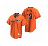 Men's Baltimore Orioles #19 Chris Davis Nike Orange Cooperstown Collection Alternate Jersey