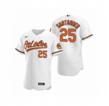 Men's Baltimore Orioles #25 Anthony Santander Nike White Authentic 2020 Home Jersey