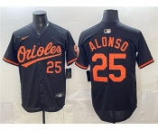 Men's Baltimore Orioles #25 Pete Alonso Black 2025 Limited Stitched Baseball Jersey