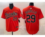 Men's Baltimore Orioles #29 Samuel Basallo Orange 2025 Limited Stitched Baseball Jersey