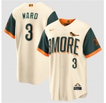 Men's Baltimore Orioles #3 Taylor Ward Natural 2026 City Connect Stadium Stitched Baseball Jersey